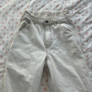 white carpenter jeans